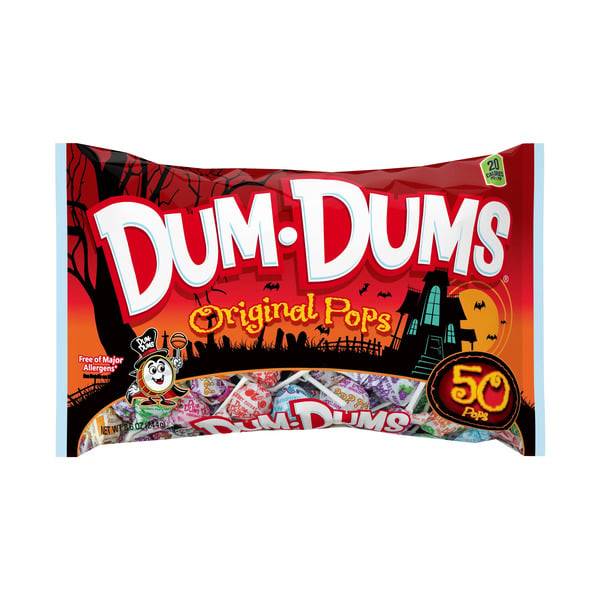 Candy & Chocolate Dum Dums Original Mix Lollipops, Assorted Flavor Halloween Candy hero