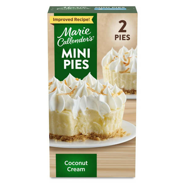 Marie Callender's Coconut Cream Mini Pies Frozen Dessert hero