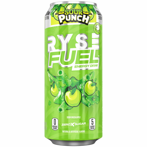 RYSE Fuel Sour Green Apple Energy Drink hero