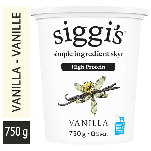 Siggi's Skyr Yogurt Vanilla 0%, High Protein hero