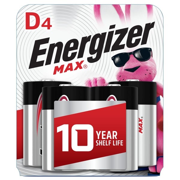 More Household Energizer D Batteries, D Cell Alkaline Batteries hero