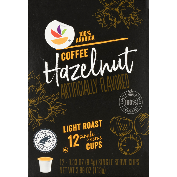 Coffee Store Brand Coffee, 100% Arabica, Light Roast, Hazelnut, Single Serve Cups hero