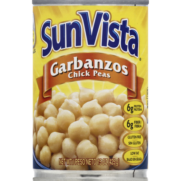 Canned Meals & Beans SunVista Chick Peas, Garbanzos hero