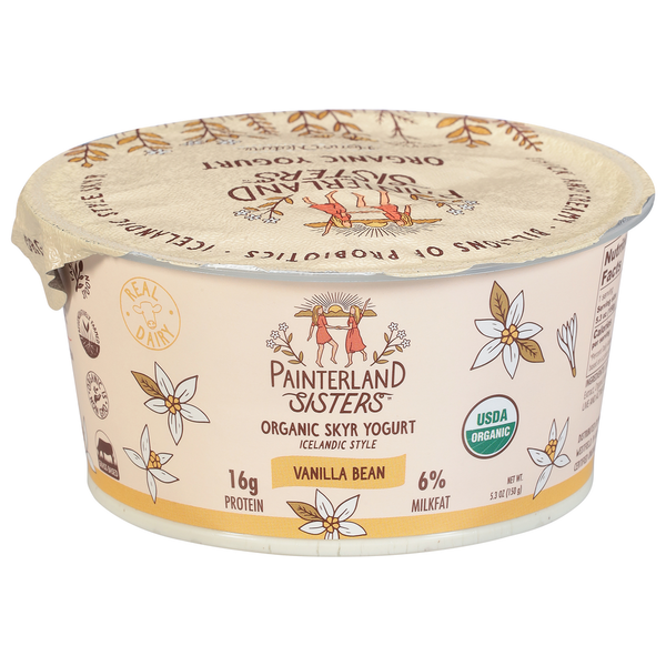 Painterland Sisters Yogurt, Organic, Vanilla Bean, Icelandic Style hero