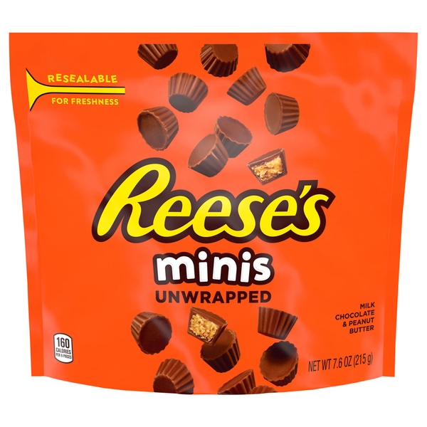 Candy & Chocolate Reese's Milk Chocolate Unwrapped Peanut Butter Cups Candy hero