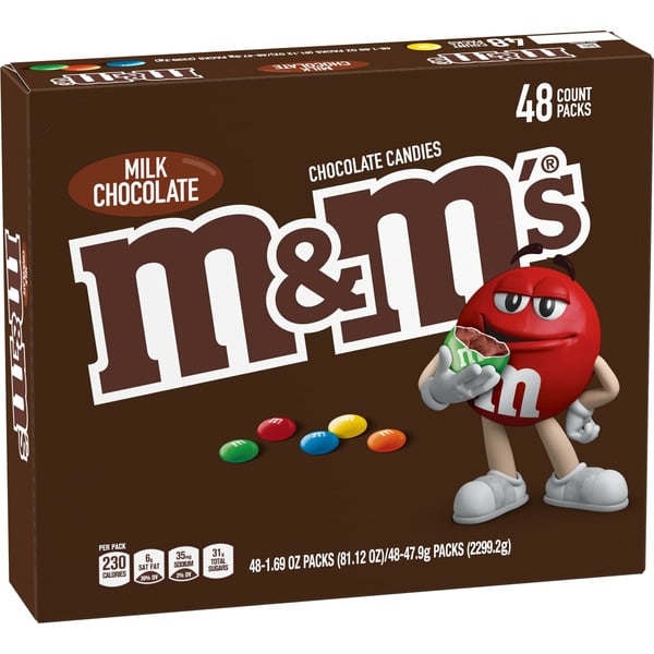 Candy & Chocolate M&M's Milk Chocolate Candy Full Size Bulk Pack hero