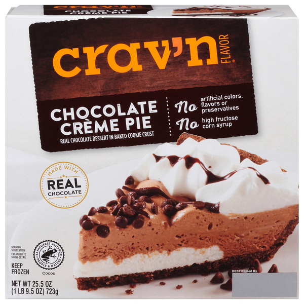 Frozen Dessert Crav'n Flavor Creme Pie, Chocolate hero