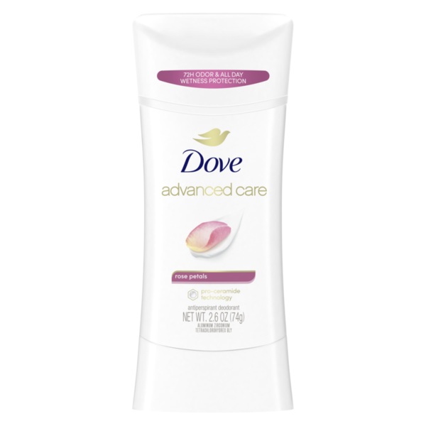 Deodorants Dove Antiperspirant Deodorant Stick Rose Petals, hero