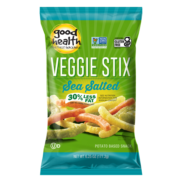 Potato Chips,Tortilla & Pretzels Good Health Veggie Stix Sea Salt hero