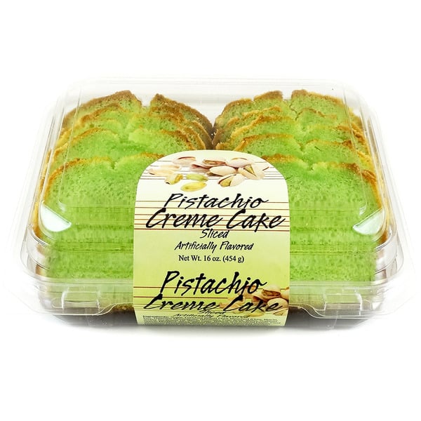 Bakery Desserts Olson's Baking Company Sliced Pistachio Creme Cake hero