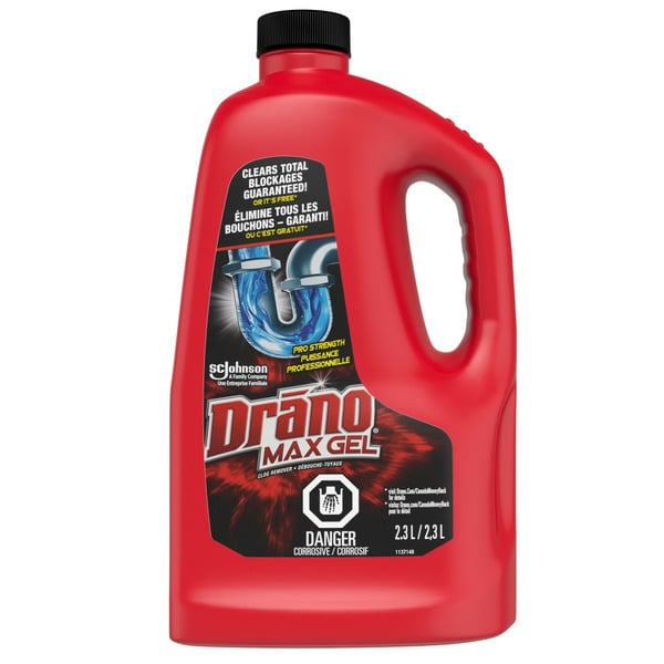 Cleaning Products Drano Max Gel Drain Cleaner and Clog Remover hero