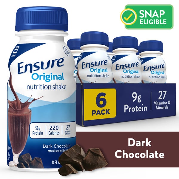 Protein & Meal Replacements Ensure Original Nutrition Shake Dark Chocolate hero