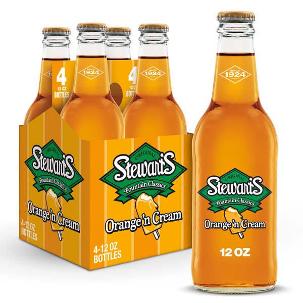 Soft Drinks Stewart's Orange 'n Cream Made with Sugar hero