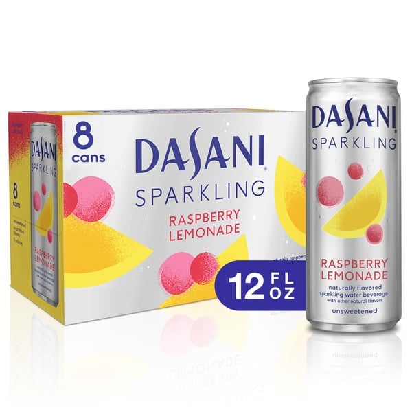 Water, Seltzer & Sparkling Water DASANI Sparkling Water Raspberry Lemonade Zero Calories hero