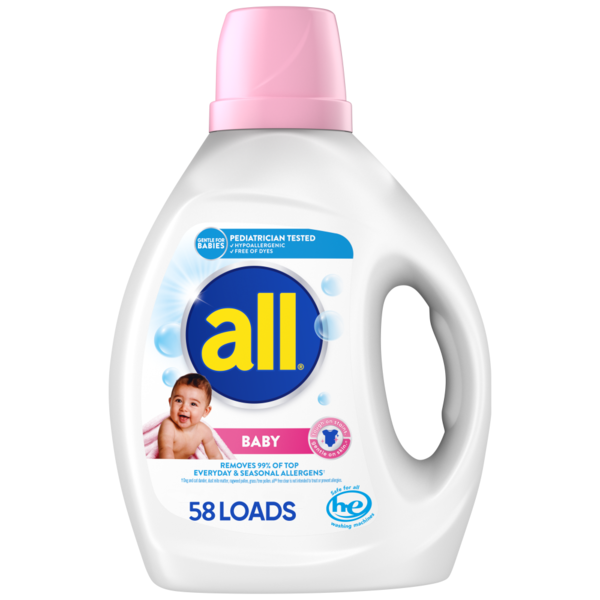 Laundry all Liquid Laundry Detergent, Gentle for Baby, 58 Loads hero