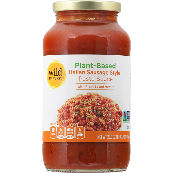 Pasta Sauce Wild Harvest Pasta Sauce, Italian Sausage Style, Plant-Based hero