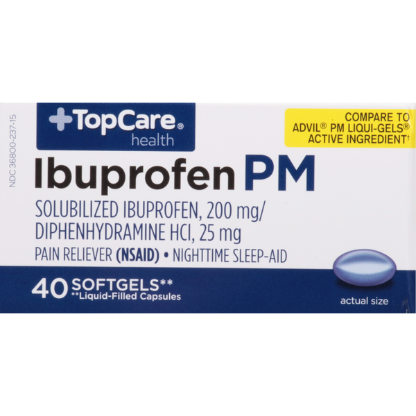 Muscles, Joints & Pain Relief TopCare Ibuprofen PM, Softgels hero