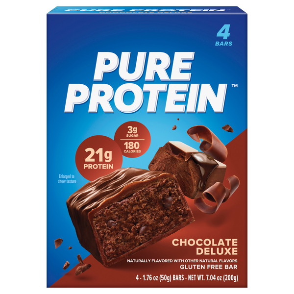 Energy & Granola Bars Pure Protein Bar, Gluten Free, Chocolate Deluxe hero