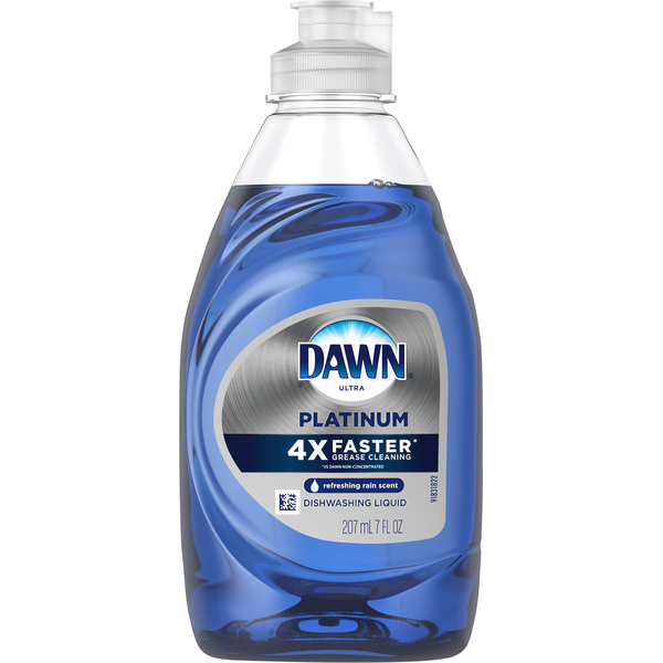 Dish Detergents Dawn Dishwashing Liquid, Refreshing Rain Scent, Platinum hero