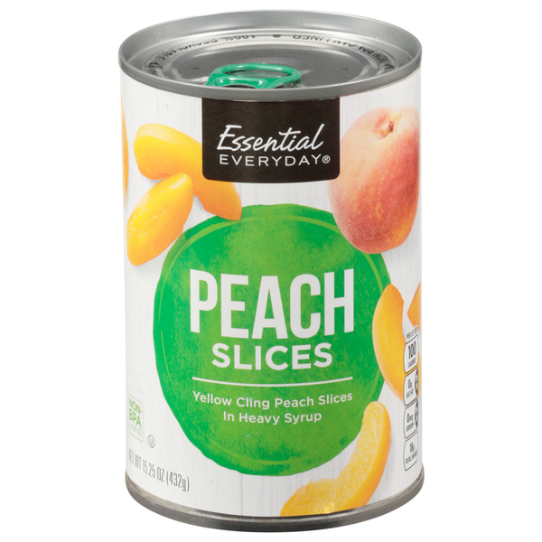 Canned Fruit & Applesauce Essential Everyday Peach Slices hero