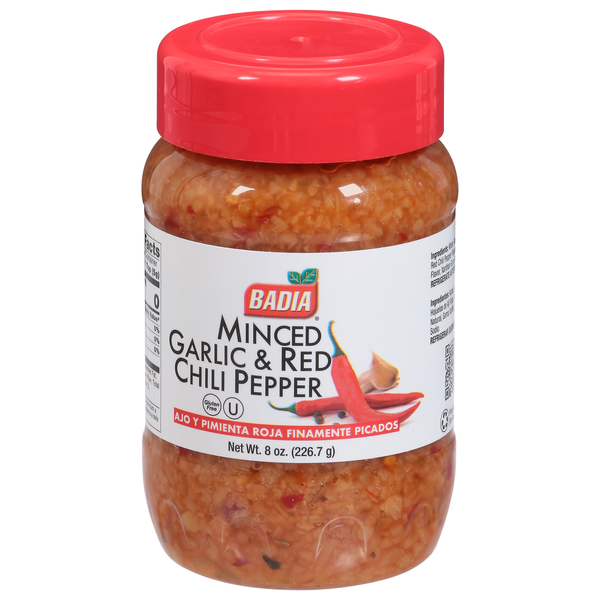 Fresh Fruits Badia Spices Garlic & Red Chili Pepper, Minced hero