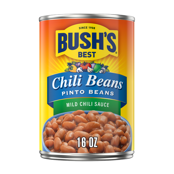 Canned Meals & Beans Bush's Best Pinto Beans in a Mild Chili Sauce hero