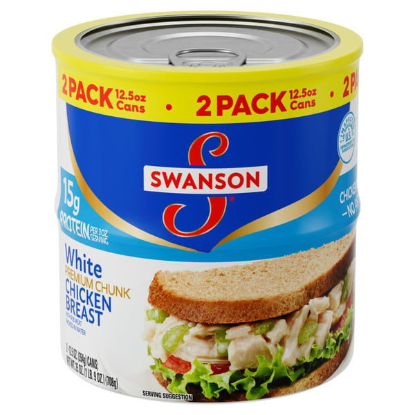 Canned Meat & Seafood Swanson's White Premium Chunk Canned Chicken Breast in Water hero