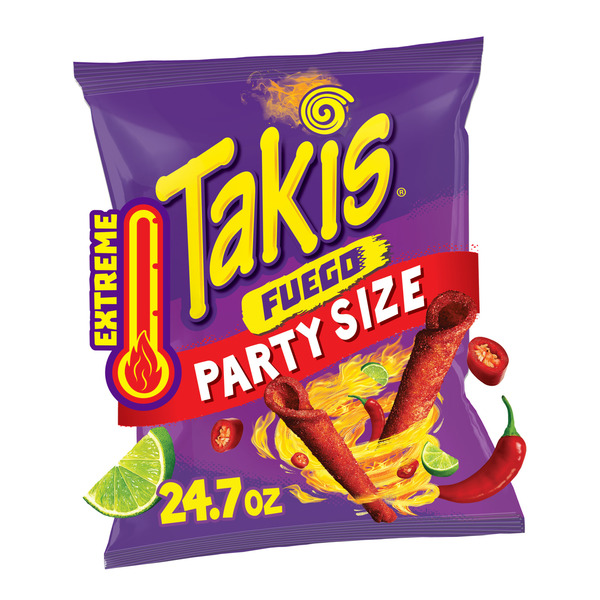 Chips & Pretzels Takis Fuego Rolled Tortilla Chips Bag hero