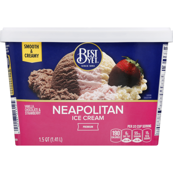 Ice Cream & Ice Best Yet Ice Cream, Premium, Neapolitan hero