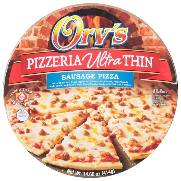 Orv's Pizza, Pizzeria Ultra Thin, Sausage hero