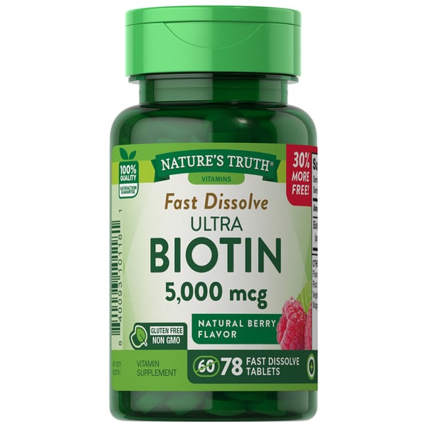 Vitamins & Supplements Nature's Truth Biotin Fast Dissolve Tabs hero