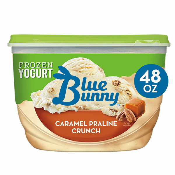 Ice Cream & Ice Blue Bunny Caramel Praline Crunch Frozen Yogurt hero