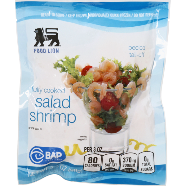 Frozen Shrimp & Shellfish Food Lion Salad Shrimp, Fully Cooked hero