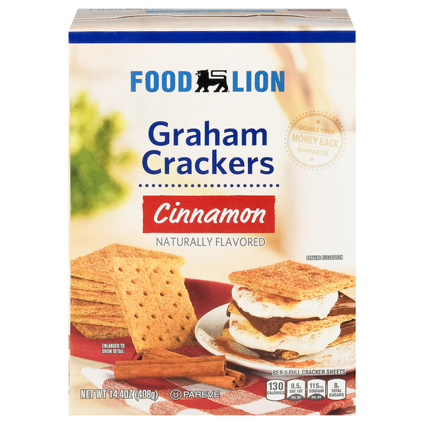 Crackers Food Lion Graham Crackers, Cinnamon hero