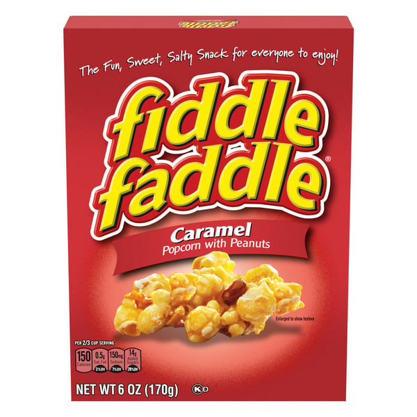 Snacks Fiddle Faddle Caramel Popcorn With Peanuts hero