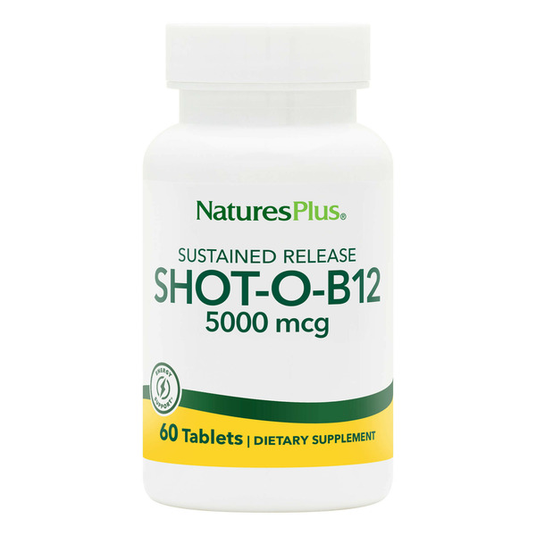 Vitamin B NaturesPlus Shot-O-B12 5000 mcg, Sustained Release Tablets hero