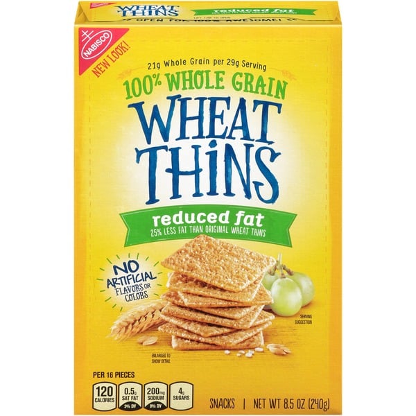 Crackers Wheat Thins Crackers, Reduced Fat hero