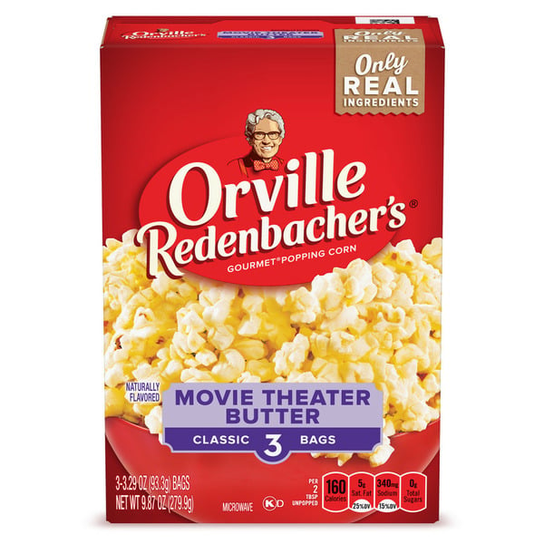 Popcorn & Jerky Orville Redenbacher's Movie Theater Butter Microwave Popcorn hero