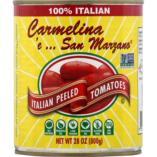 Canned & Jarred Vegetables Carmelina e San Marzano Tomato, Italian, Peeled hero