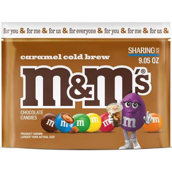 Candy & Chocolate M&M's Caramel Cold Brew Milk Chocolate Candy Sharing Size hero