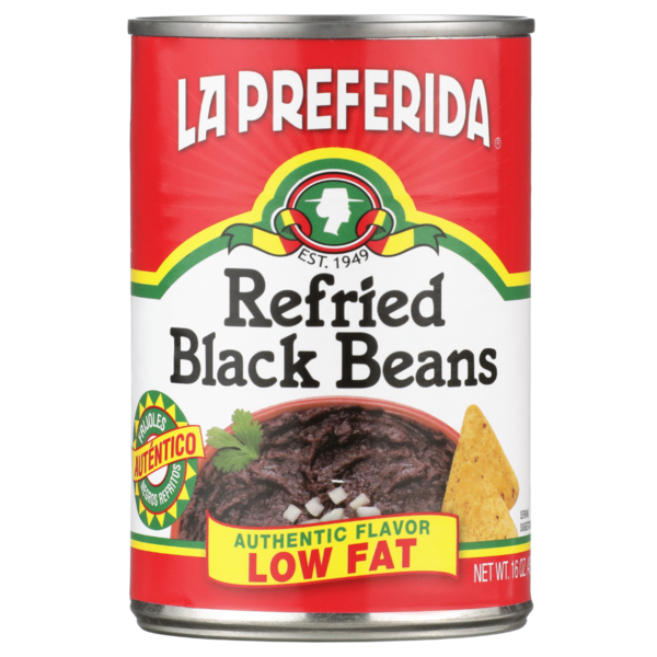 Canned Meals & Beans La Preferida Refried Black Beans (Low Fat) hero