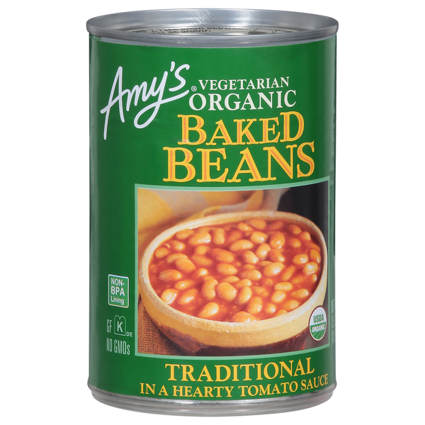 Canned Meals & Beans Amy's Kitchen Traditional Vegetarian Baked Beans hero