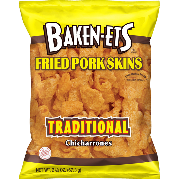 Chips & Pretzels Baken-Ets Fried Pork Skins, Traditional hero