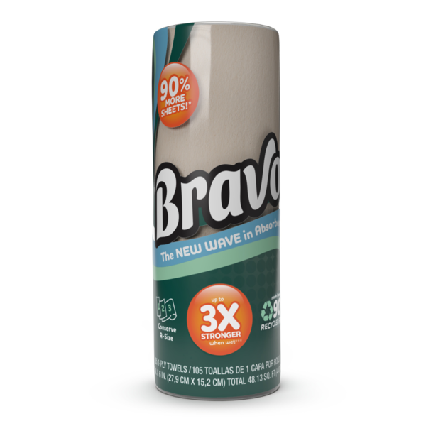 Paper Goods Bravo  Naturally Strong Paper Towels hero