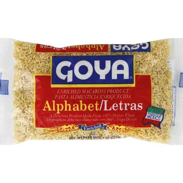 Dry Pasta Goya Pasta, Alphabet hero