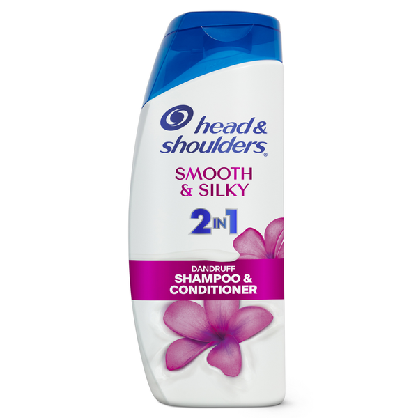 Head & Shoulders 2 in 1 Dandruff Shampoo and Conditioner, Smooth and Silky hero