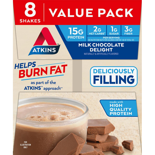 Protein & Meal Replacements Atkins Protein Rich Shake Milk Chocolate Delight hero