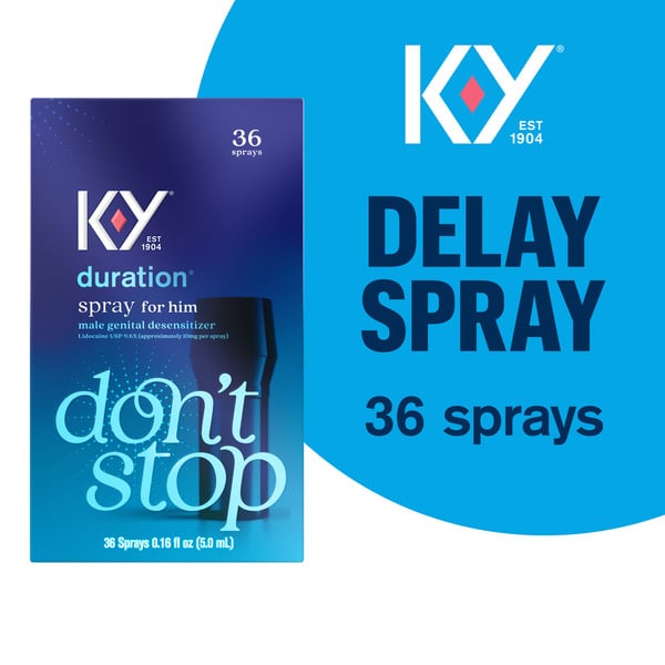 Family Planning K-Y Duration Spray for Men, Male Genital Desensitizer Numbing Spray to Last Longer hero