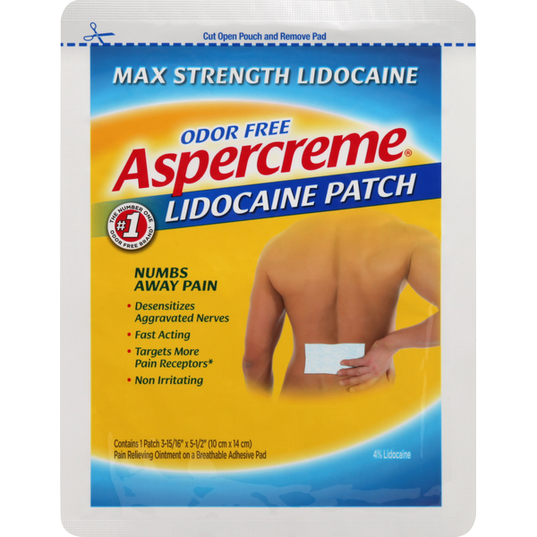 Muscles, Joints & Pain Relief Aspercreme Lidocaine Patch, Max Strength hero