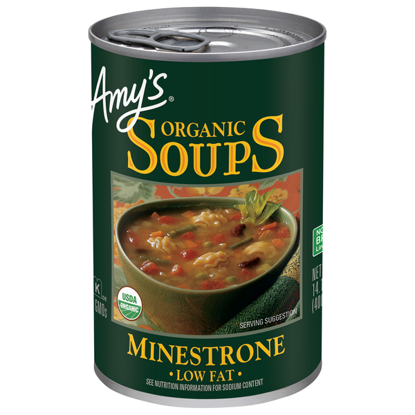 Soup, Broth & Bouillon Amy's Kitchen Minestrone Soup hero